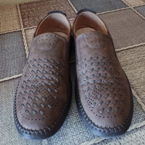 Men's shoes brown, like new, size 43, soft and comfortable
