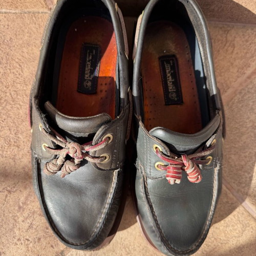 Timberland boat shoes used, size 43, blue and brown