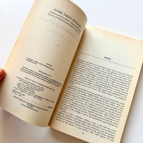 Lady Chatterley’s Lover used English book