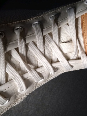 Louis Vuitton ανδρικά δερμάτινα sneakers μεταχειρισμένα, μέγεθος 44, άσπρα