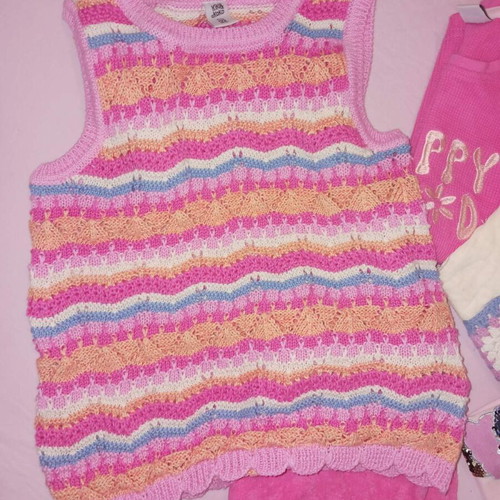 Pack of children's clothes, size 7-8 years, pink