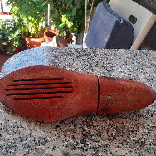 Wooden cobbler's shoe last vintage, used
