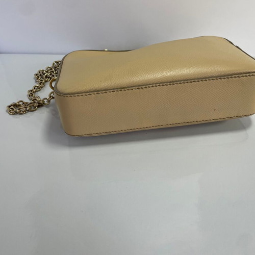 Dolce & Gabbana leather crossbody bag used, beige