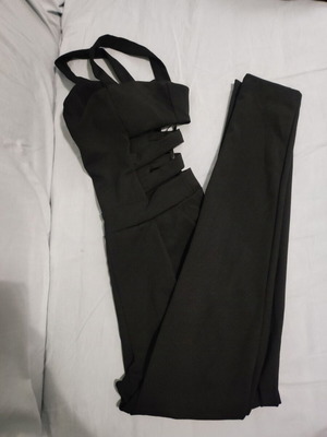 Black one-piece jumpsuit new, size S