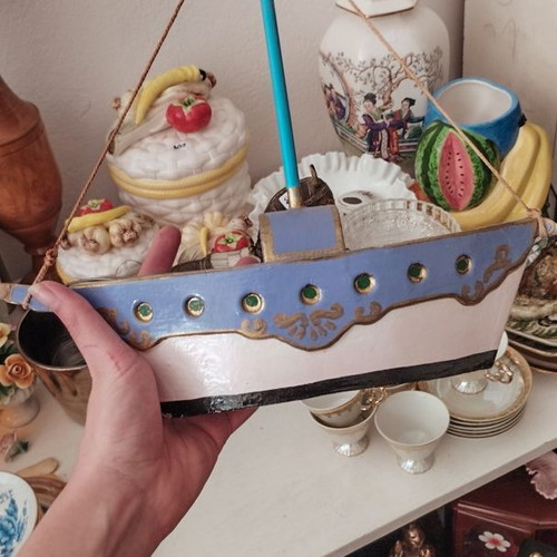 Handmade decorative ship like new
