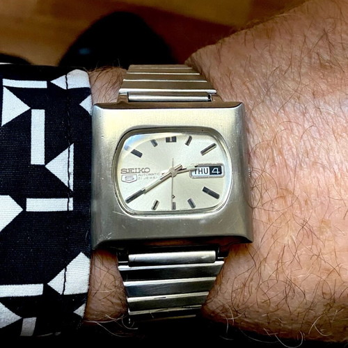 Seiko 5 automatic vintage 1970 σαν καινούργιο, ανδρικό ρολόι γκρι