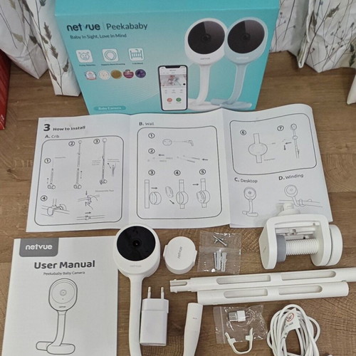 Netvue Baby Monitor 1080P with Night Vision and Two-Way Audio