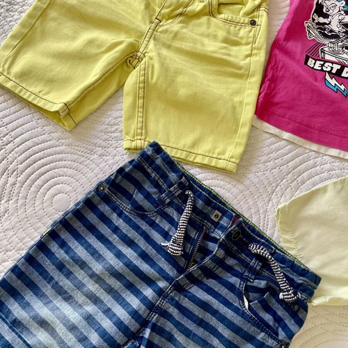 Next boys clothing set like new, size 2-3, pink and yellow