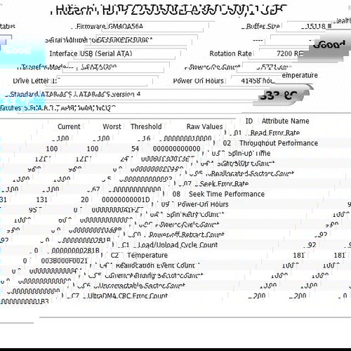 Hitachi Deskstar 500GB HDD употребяван SATA 3.5"