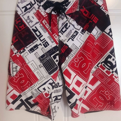 DC Shoes boardshorts swimwear for boys 12-13 years, used, multicolor