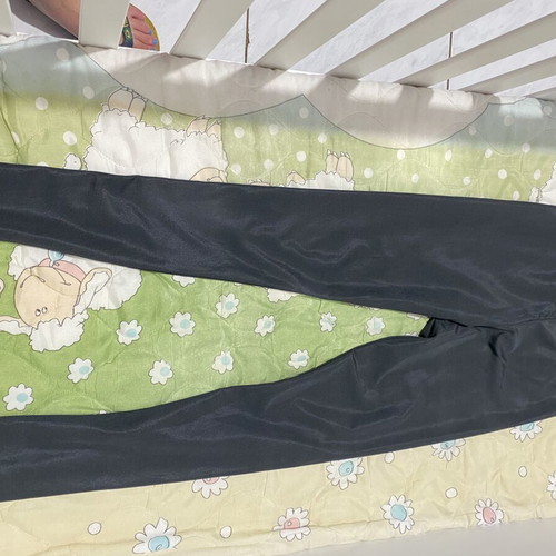 Shiny leggings like new, black, size S