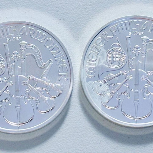 Vienna Philharmonic Silver Coins Set 2025-2026, like new, 2x1oz