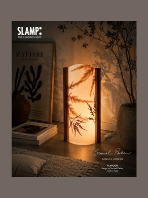 Slamp Flavour S-Tube table lamp by Samuel Parker, Italian design