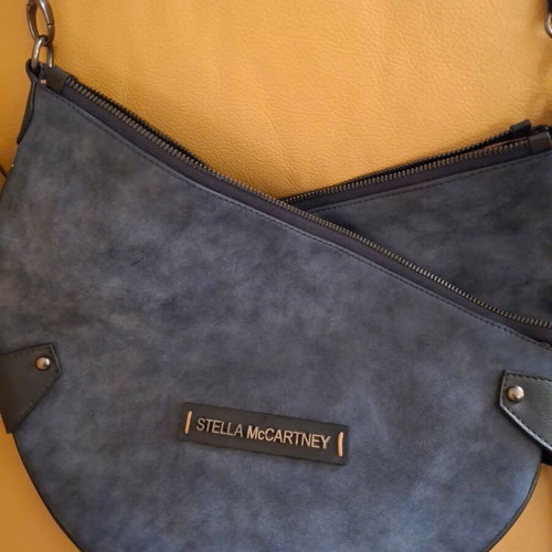 Stella McCartney blue shoulder bag, suede