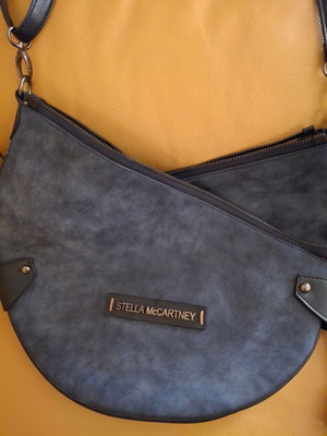 Stella McCartney blue shoulder bag, suede