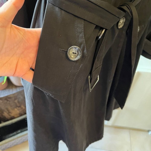 Artisti Italiani trench coat size S used, black