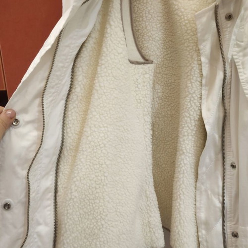 Armani Exchange trench coat like new, white, size M