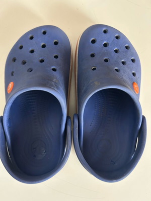 Crocs used, blue, boys' shoes