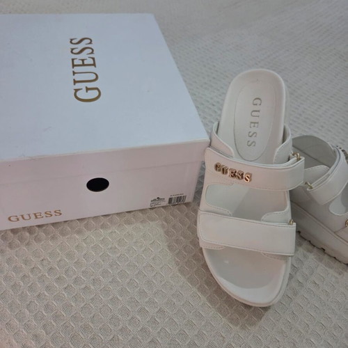 Guess women's sandals like new, size 39, white