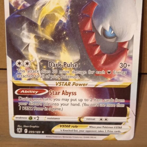 Darkrai Vstar Pokemon card new