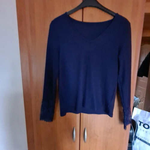 Celestino blouse blue color like new, size M