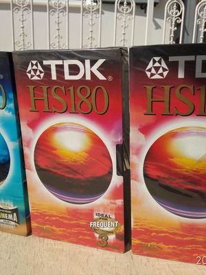 TDK High Standard VHS 180min (2 τεμ) και Extra High Grade VHS 120min (1 τεμ)
