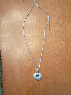 Silver heart pendant 925 used