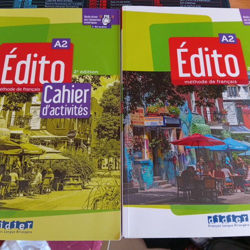 Édito A1 French language learning books and exercise notebooks