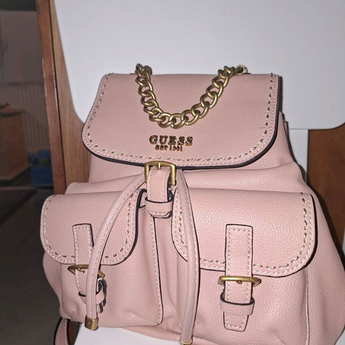 Guess pink backpack like new with metal details