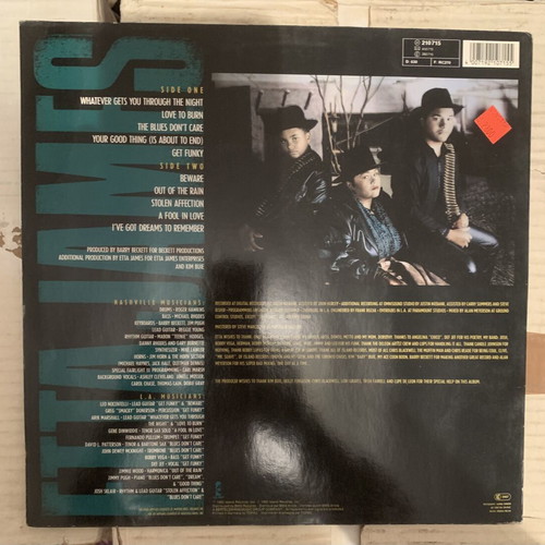 Etta James Stickin' To My Guns LP vinyl record