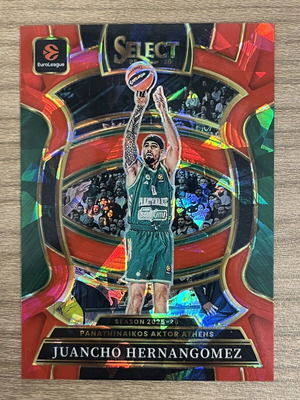 2025-26 Panini Select Euroleague Basketball Juancho Hernangomez Red Ice card like new