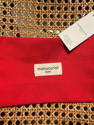 Manicurist Paris makeup bag new, eco-friendly, red