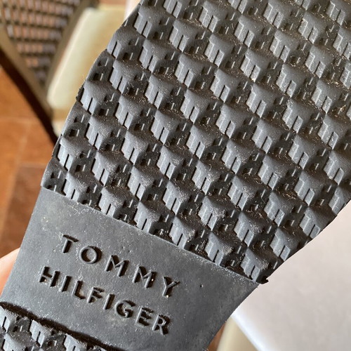 Tommy Hilfiger black platform sneakers