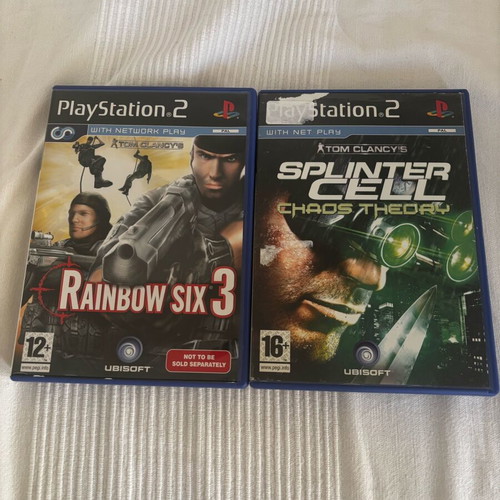 PS2 Tom Clancys Rainbow Six 3 and Splinter Cell bundle like new
