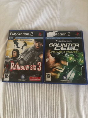 PS2 Tom Clancys Rainbow Six 3 and Splinter Cell bundle like new