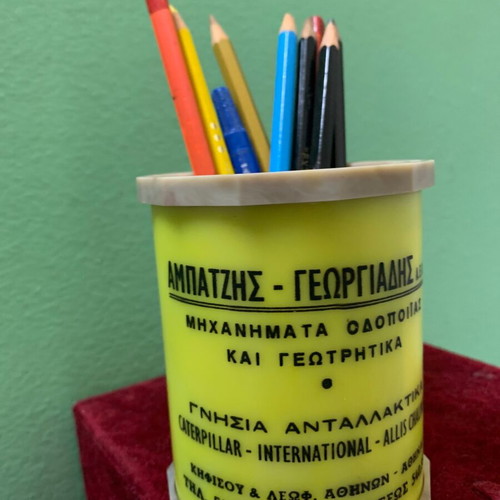 Promotional pencil holder calendar used