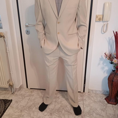 Sogo suit new, men's beige, size large