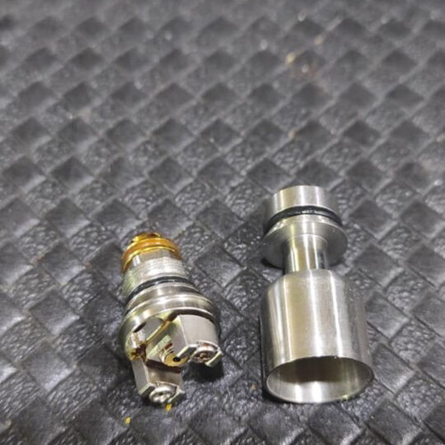 Cthulhu AIO V1 Black vape device used, with RBA