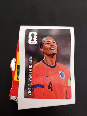Αυτοκόλλητο Virgil Van Dijk 2026 Panini Coca Cola καινούργιο