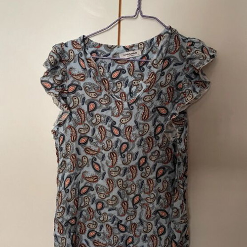 Vintage t-shirt like new, blue multicolor, Greek brand Crisper