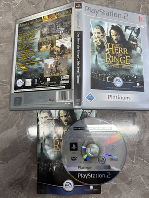 Lord of the Ring PAL Edition PS2 Game Platinum Like New