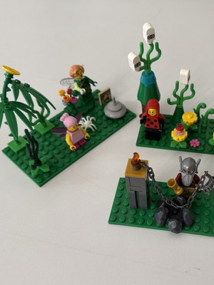 Authentic Lego sets with collectible figures and accessories