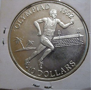 Ασημένιο 10 δολάρια 1992, Νησιά Σολομώντα