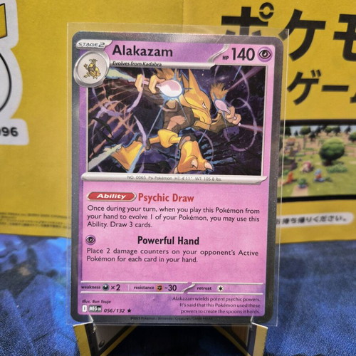 Pokemon Alakazam Card 056/132 Holo Rare Mega Evolution new