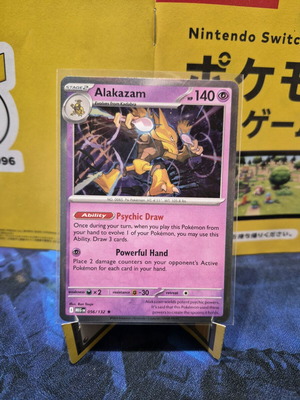 Pokemon Alakazam Card 056/132 Holo Rare Mega Evolution new
