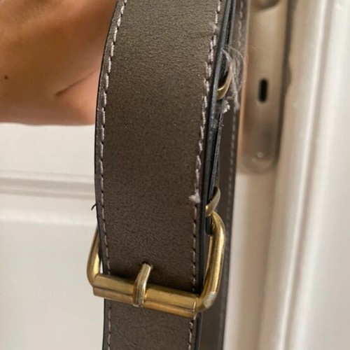 Vintage banana bag belt grey velvet touch used waist bag