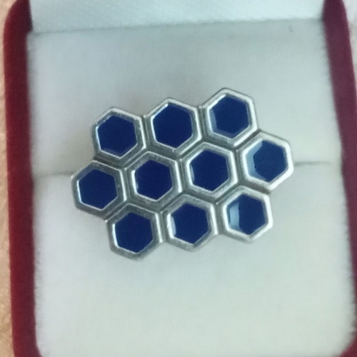 Zolotas 925 enamel cufflink