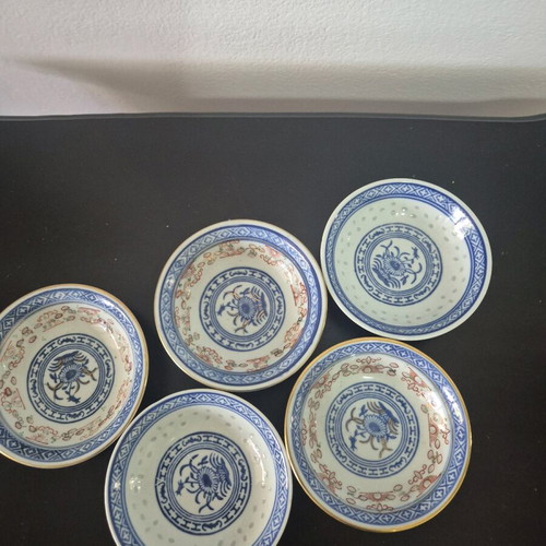 Chinese sushi plates set like new