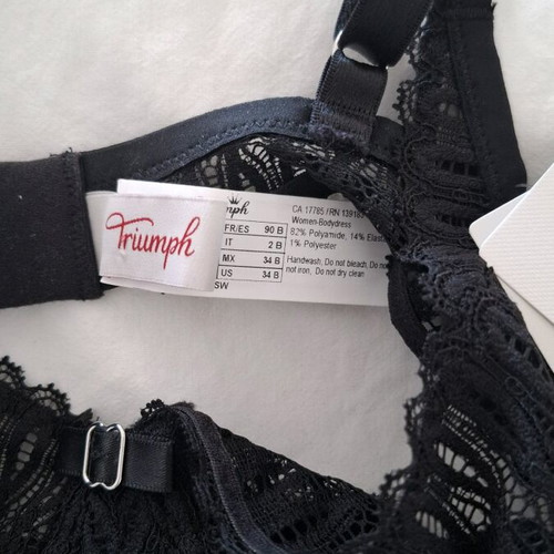 Triumph Body Aura Slim Fit 75B bodysuit new, black
