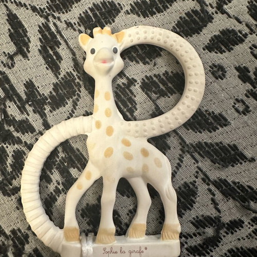 Sofia la giraffe teether used, natural rubber